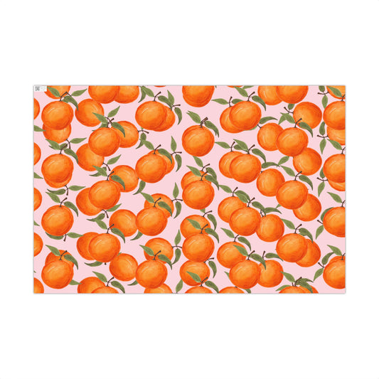 Gift Wrap Paper | Sweet Orange Blossoms