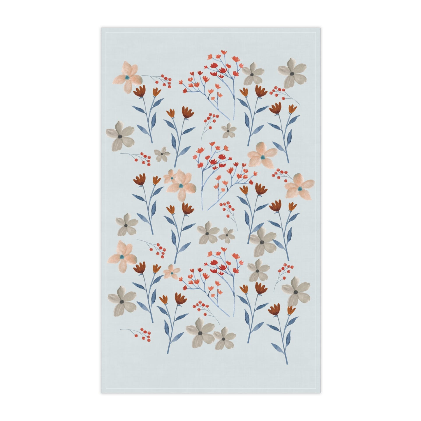 Cotton Tea Towels | Lovely Watercolor Flowers