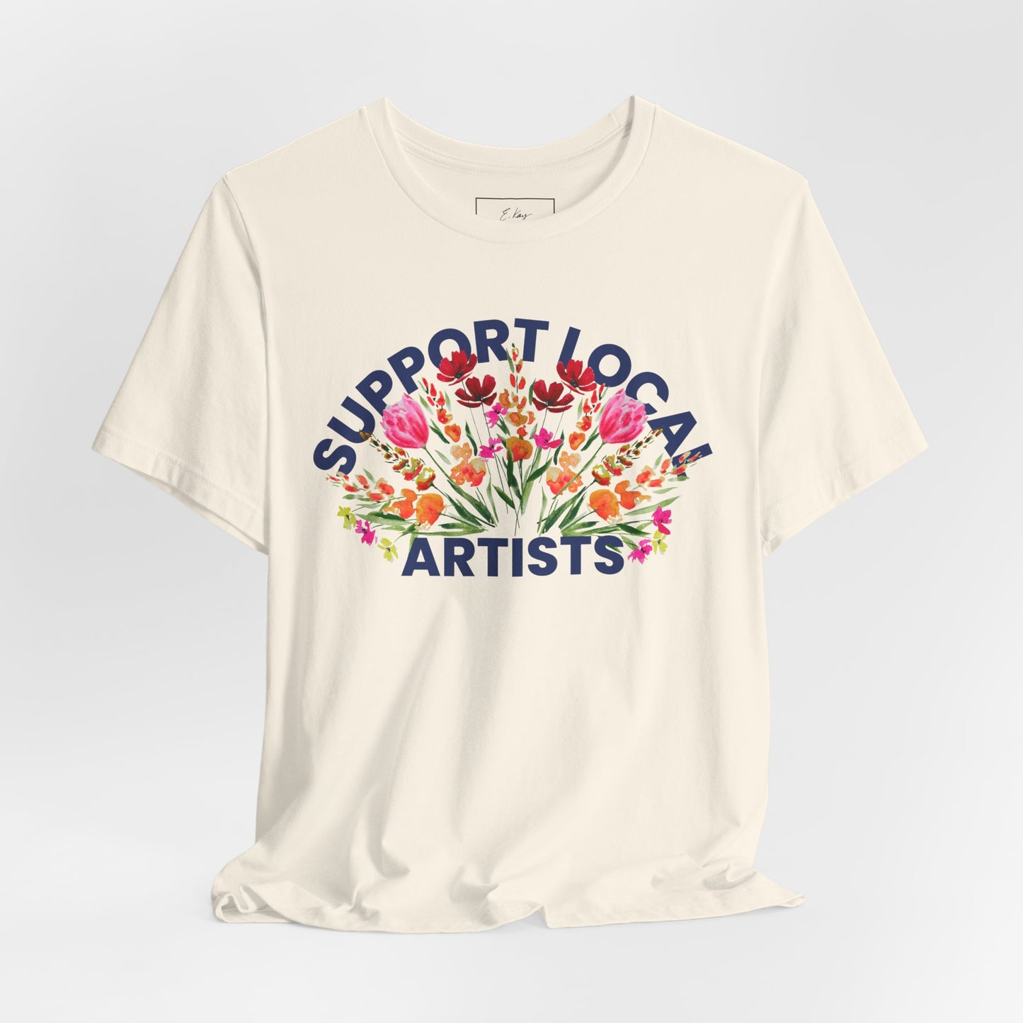 Support Local Artists Watercolor Tee | Cotton Tee