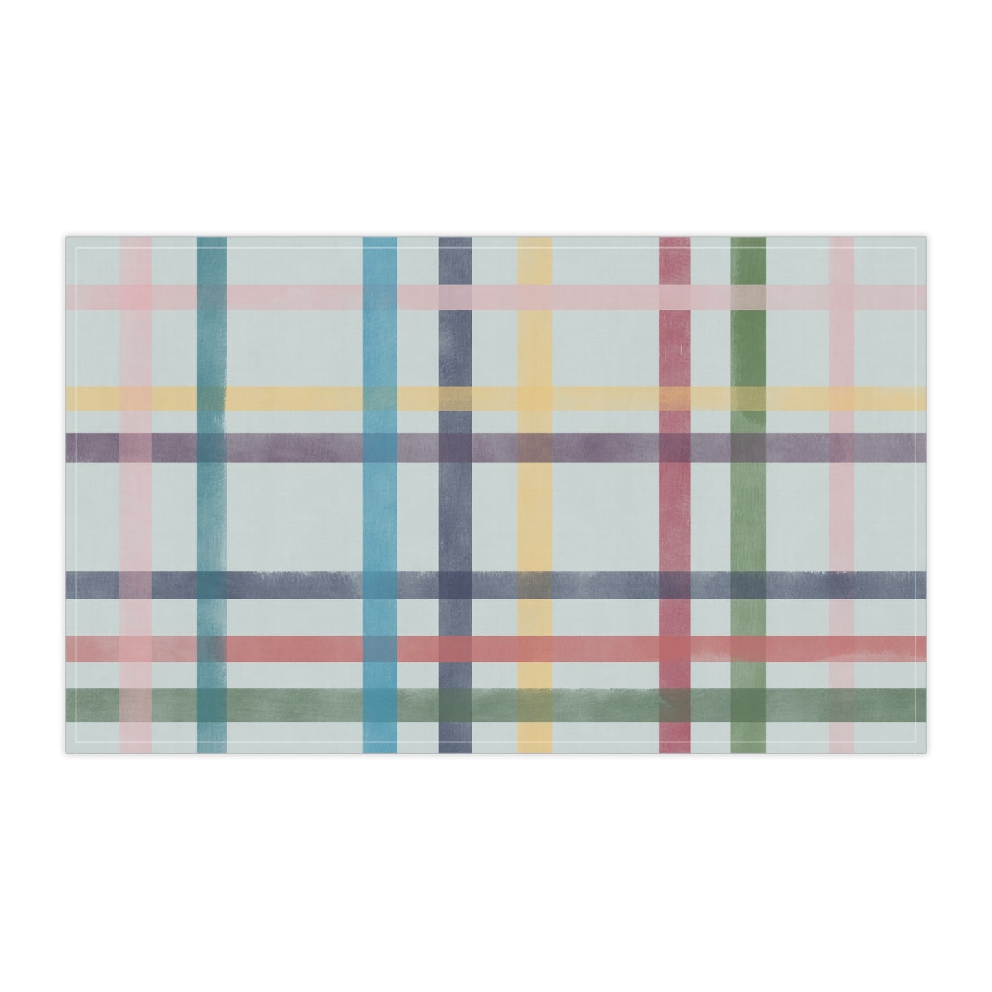 Cotton Tea Towel | Watercolor Grid