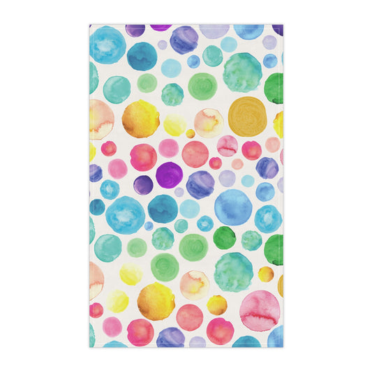 Cotton Tea Towel | Watercolor Dots