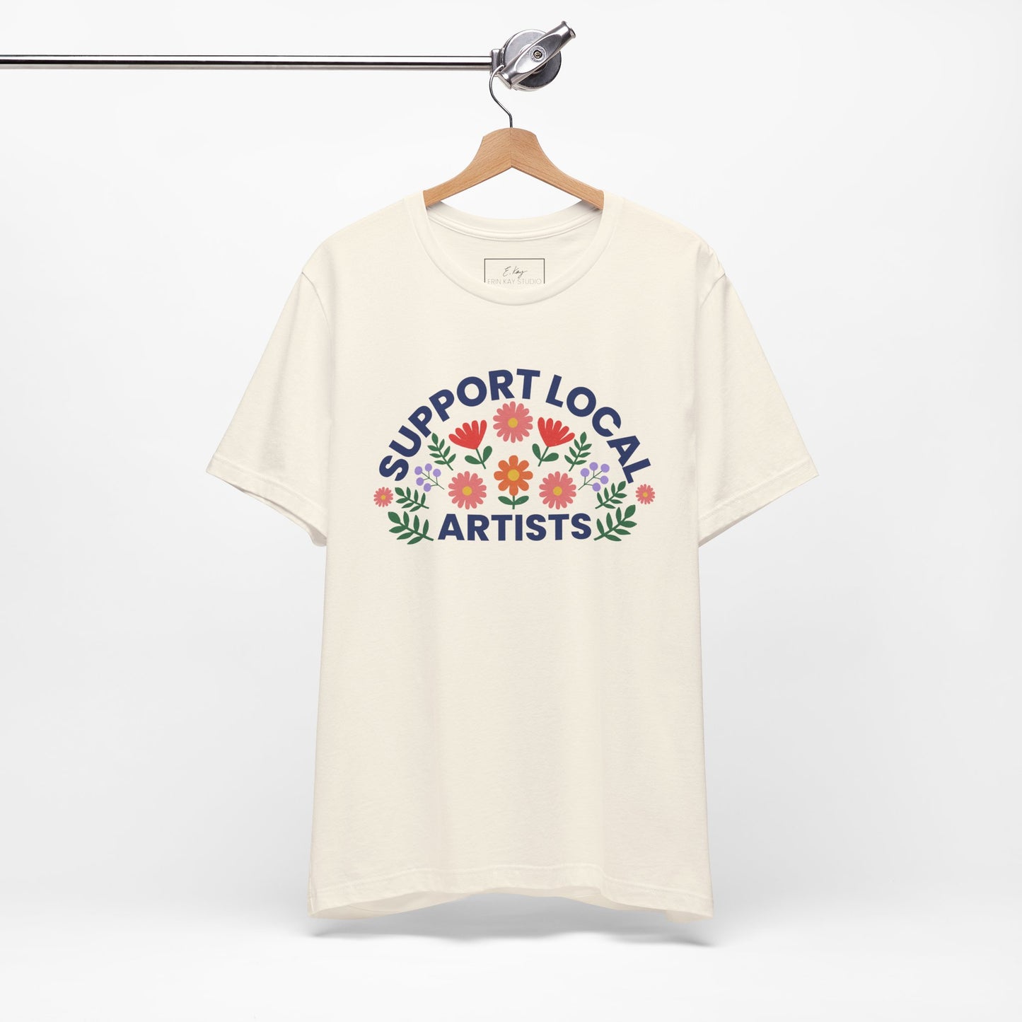 Support Local Artists (colorful) | Cotton Tee