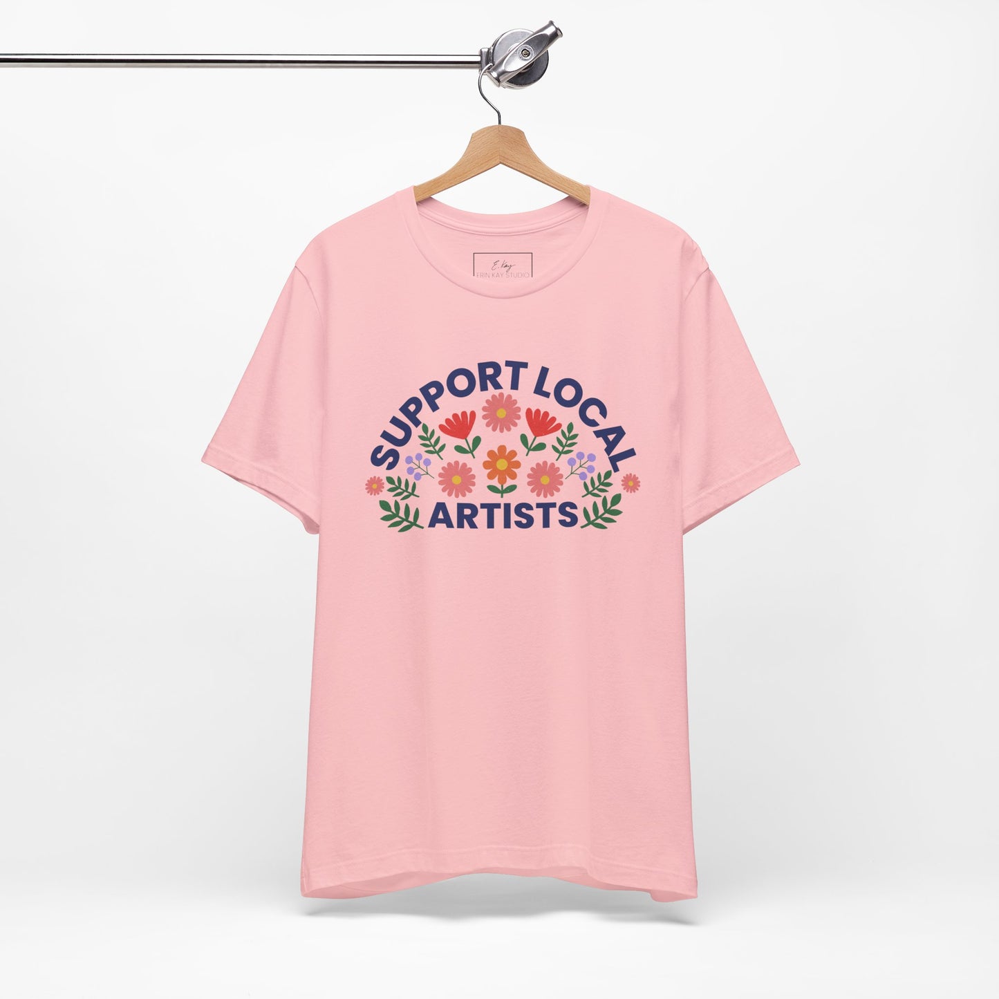 Support Local Artists (colorful) | Cotton Tee