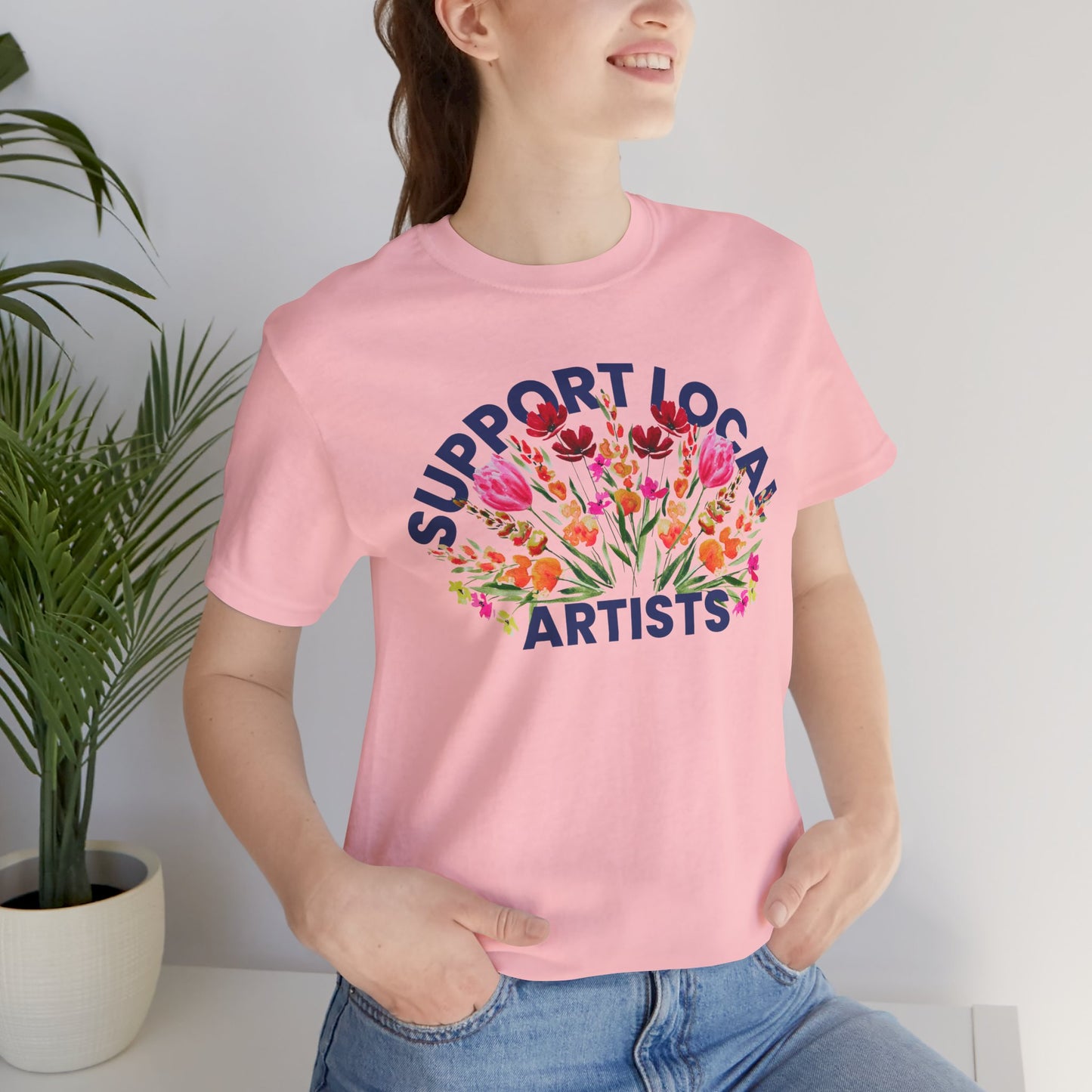 Support Local Artists Watercolor Tee | Cotton Tee