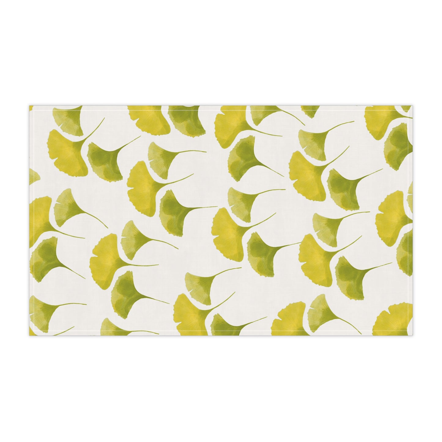 Cotton Tea Towel | Yellow Ginkgo Leaves
