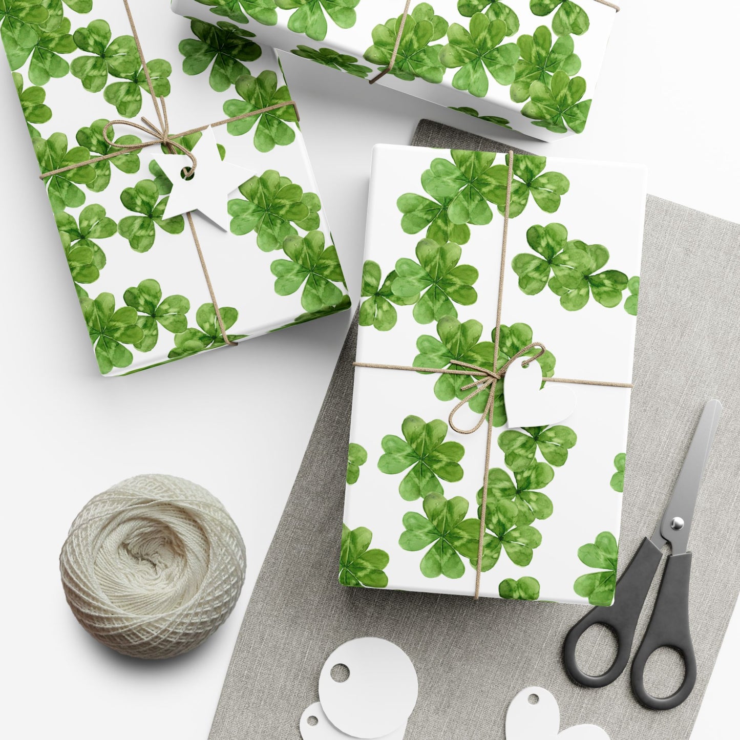 Gift Wrap Paper | Watercolor Clovers