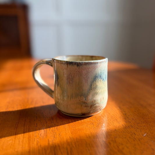 Blue, Green, Purple Stoneware Espresso Mug | Small